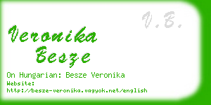 veronika besze business card